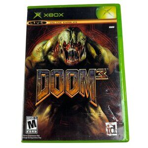 Doom 3 (Microsoft Xbox, 2005) CIB Tested Working